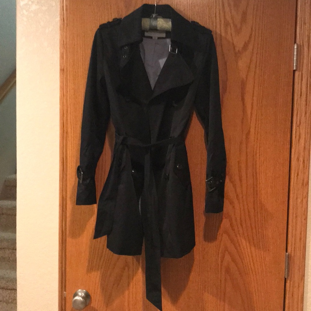 Black rain jacket